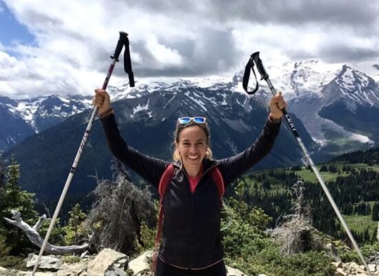 Laurie Gounelle au Mont Rainier